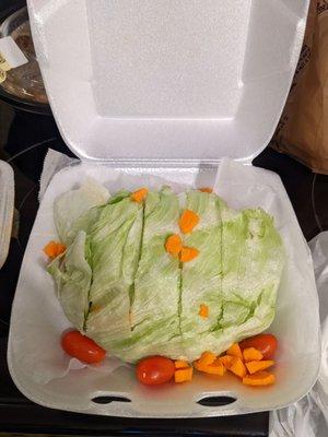 "wedge salad" do NOT order this! $5.00 for this salad was not only disappointing, but an outright joke