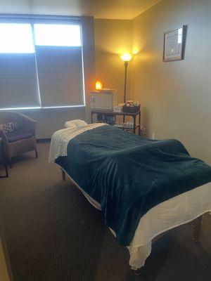 Clean, cozy, quiet treatment rooms.