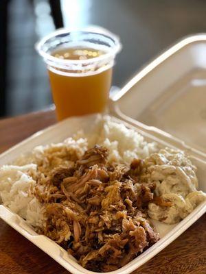 Kailua Pork plate w/rice & Mac side