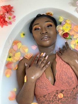 Milk Bath shoot I created for my girlfriends 24th birthday!!