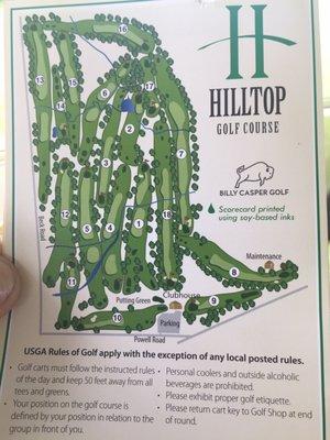 The course layout