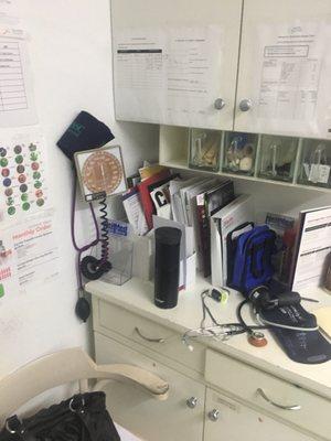 Nasty dirty clutter exam room #4