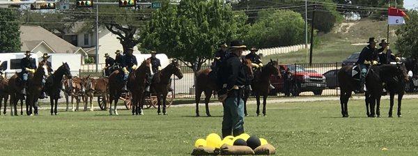 Cavalry drill