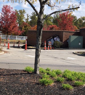 That's the drive thru menu that doesn't look like it's going to be used again.