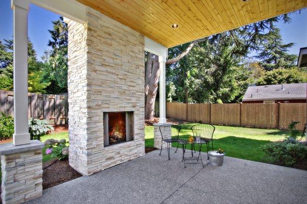 This is a lovely outdoor fireplace at a listing of mine.