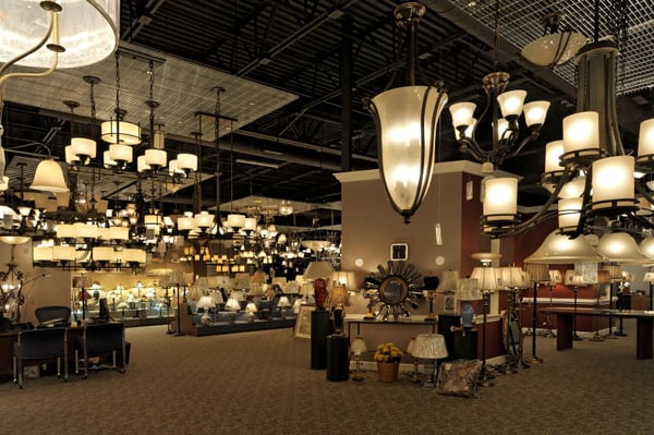 Browse through 12,000 sq ft of lighting! See exclusive Swarvoski Hinkley, Quoizel, Kichler lighting and more.