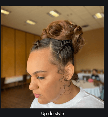 Updo style