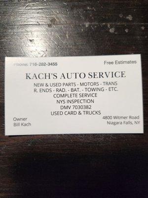 Kach's Auto Service