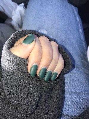 My matte gel manicure after a month