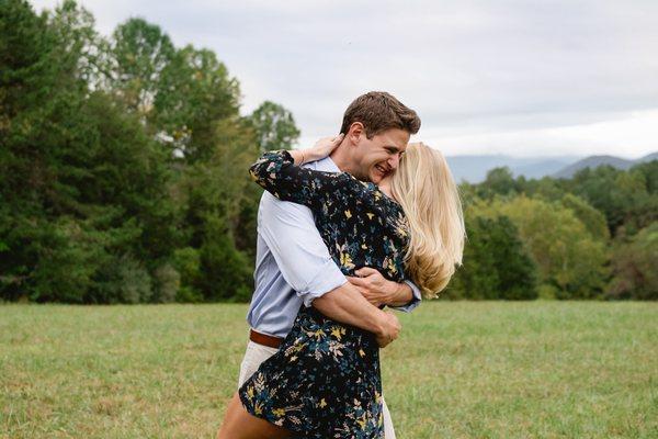 so much happiness in this photo from Kayla and Steve's engagement