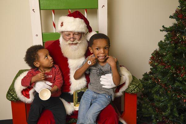 Sensitive Santa is an event that allows our pediatric rehab patients to meet Santa Claus in a low stimulus environment.