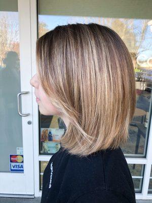 Balayage & Lob Haircut