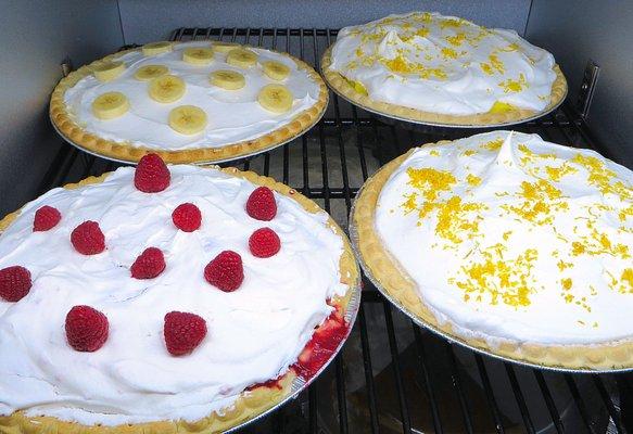 Some of Christy's homemade pies!