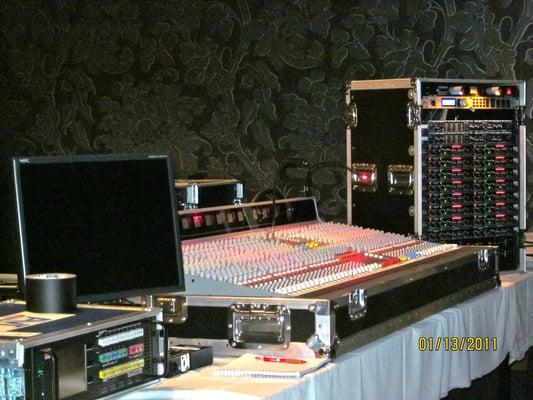 Light and audio consoles for rent or sale. Installs for large or small events.