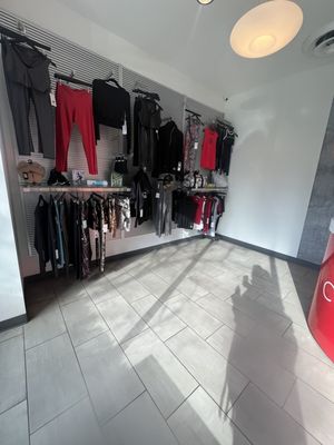 Apparel at the front