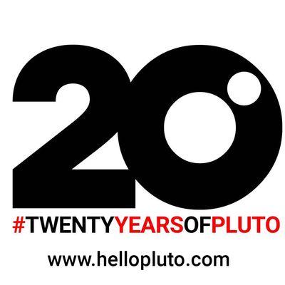 Pluto - 20 Year Anniversary Logo