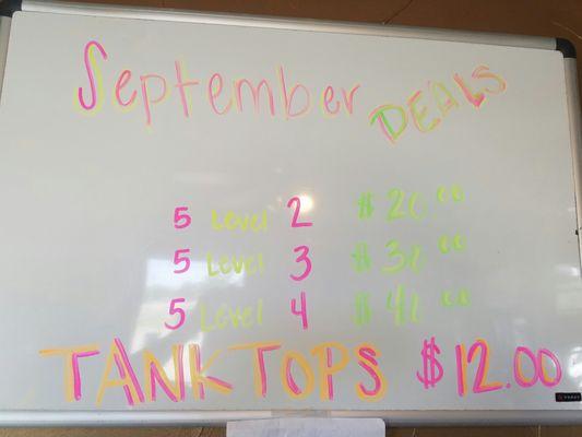 September 2016 Deals