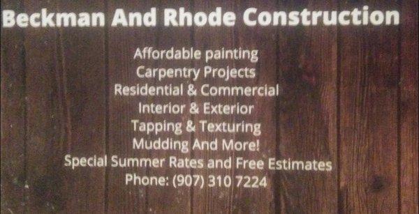 Beckman & Rhode Constructions