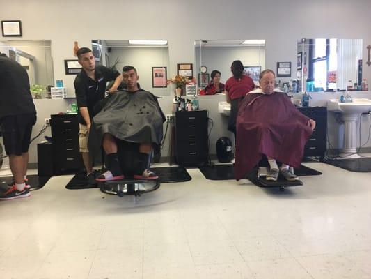 These are my two favorite barbers.