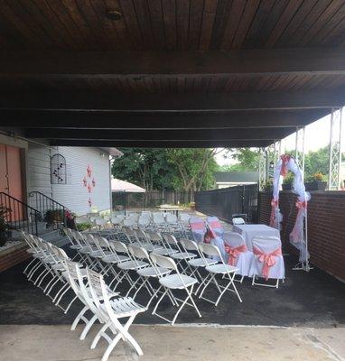 Ceremony Outside Casa Santa Maria