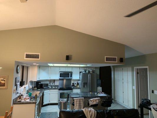 the 'before' kitchen/drop ceiling photo