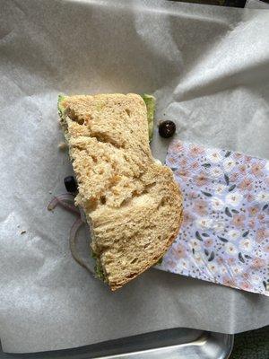 Veggie Delight on Garden Herb bread