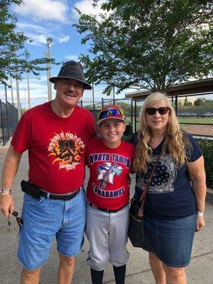 At the park for a baseball tournament... players are from all over the Tampa area