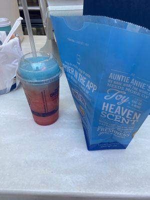 Slushee strawberry and blue raspberry mix