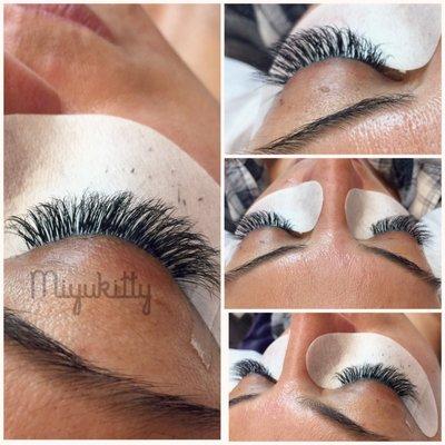 Volume lashes by Miyuki