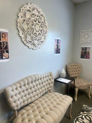 Beautiful decor and relaxing waiting area