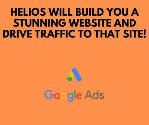 Not only will we build you a stunning website we will also drive traffic one of the ways we do that is through Google Ad campaigns!