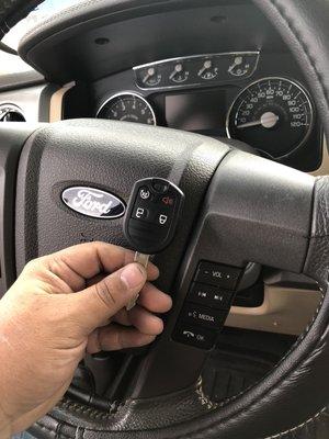 Ford F-150 installed remote start and new key fob $250 On select fords