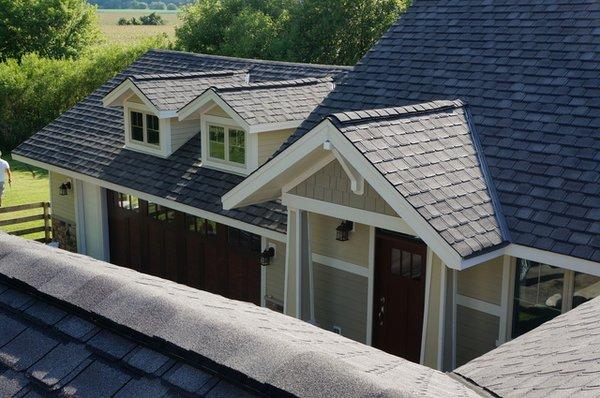 We install a luxury shingle using CertainTeed Grandmanor shingle roof. This shingle is a thicker shingle and give a unique appearance.