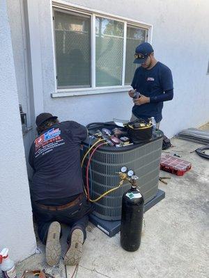 DT Heating & Cooling provides air conditioning installations in Woodland Hills to help keep this home cool.