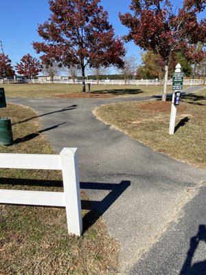 Small circle walking path