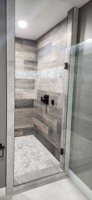 Walk-in shower tile job.  It was part of a home addition that Better Homes was contracted to do.