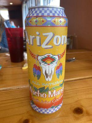 Mucho mango Arizona iced tea