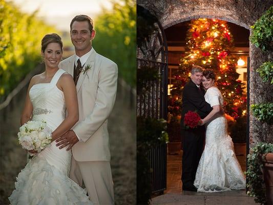 The romantic photos on the day of the wedding are my favorite to shoot.