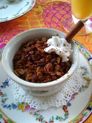 Homemade apple crisp