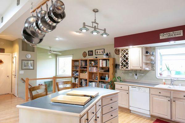 Kitchen and Living Room (open floor plan)