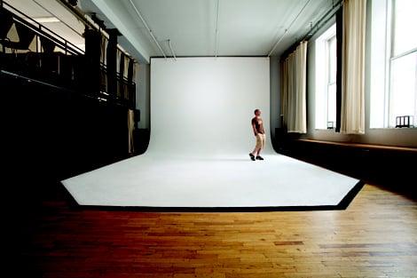 CYC Photo Studio Rental, 16' ceiling.