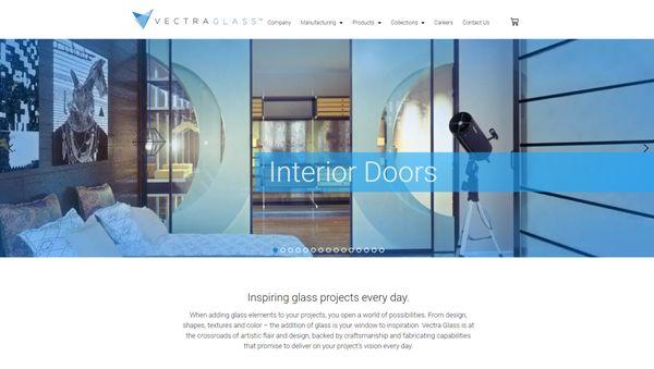 Website for Glass Fabricator in Atlanta, GA.