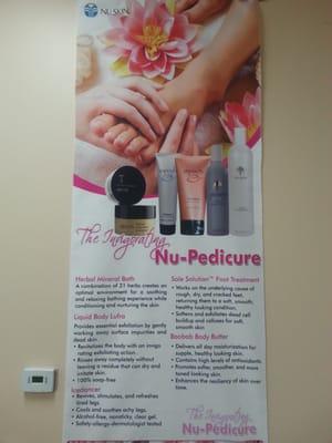 Our Nu Pedicure from Nuskin enterprises guaranteed to satisfy our clients.