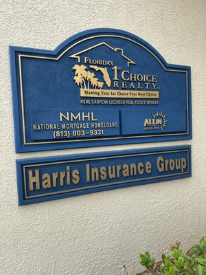 Our sign on the building