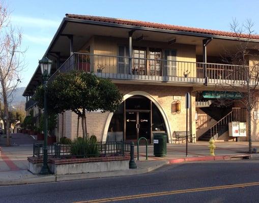 The office is upstairs, at the corner of Bachman and North Santa Cruz.