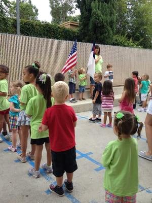 Morning Flag & Prayer