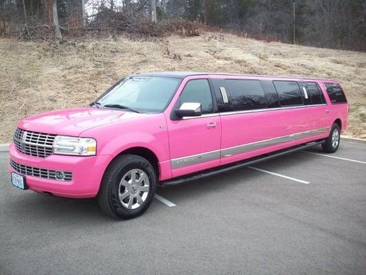 Exterior of Pink Limo