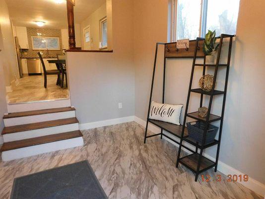 Mud Room Entry in Vacant Home Staging.