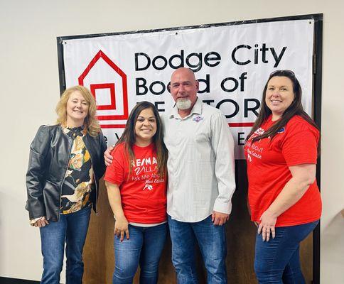 Dodge City KS,
I was lucky enough to speak to three Realtor boards at once, I had a great time