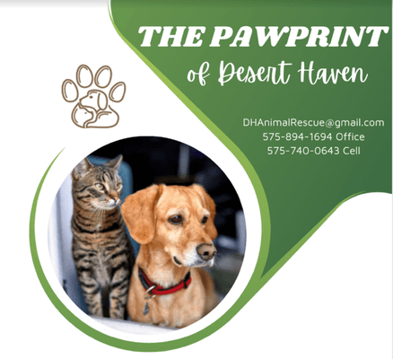 The Pawprint of Desert Haven- our weekly publication